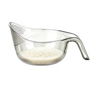 Rice Washing Bowl - Fruit Cleaner Colander with Handle for Kitchen & Camp