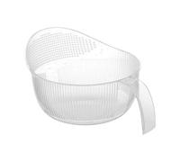 Rice Washing Bowl - Rice Strainer | Rice Drainer | Colander Bowl With Side Drainers | Rice Washer Strainer Bowl | Multifunctional Food Grade Rice Cleaner Strainer For Cleaning Rinsing F