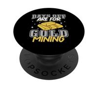 Ricerca dell'oro Prospezione delle miniere d'oro Gold Panner Gold PopSockets PopGrip Adesivo