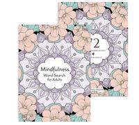 Ricerca di parole - Attività di Esercizio Cervello Portatili, Pagine di Esercizio Consapevolezza, Libro di gioco Abilità Cognitive | Trova parole rilassanti Sfide Per Adulti E Giovani