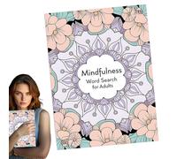 Ricerca di parole Libri, Ricerca parole enigmi - Parola Trova attività enigma - Giochi di esercizi cerebrali, Attività di intrattenimento per adulti Anziani Adolescenti