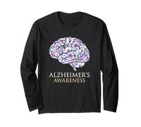 Ricerca neurologica sulla demenza per Il sostenitore della consapevolezza dell'Alzheimer Maglia a Manica