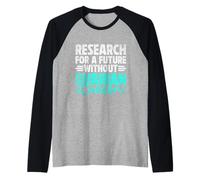 Ricerca per Un Futuro Senza Cancro Ovarico Cancro Ovarico Maglia con Maniche Raglan