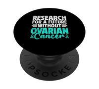 Ricerca Per Un Futuro Senza Cancro Ovarico Cancro Ovarico PopSockets PopGrip Adesivo