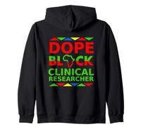 Ricercatore clinico Dope Black Orgoglioso Professionista Orgoglio Lavoro Felpa con Cappuccio