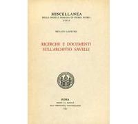 Ricerche e documenti sull'Archivio Savelli