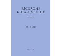 Ricerche linguistiche. Nuova serie (2024). Vol. 1 - AA.VV.