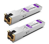 Ricetrasmettitore 1000BASE-T da SFP a RJ45, modulo da SFP a Ethernet mini-GBIC in rame da 1,25 G compatibile con Ubiquiti UniFi UF-RJ45-1G / UACC-CM-RJ45-1G e altri, confezione da 2