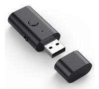 Ricetrasmettitore 5.3 Adattatore USB 2 in 1, adattatore USB Bluetooth, adattatore USB wireless AUX da 3,5 mm, bassa latenza, microfono integrato, streaming musicale, chiamate in vivavoce,