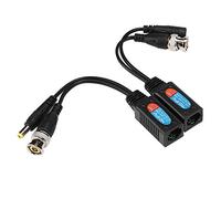 Ricetrasmettitore Balun Trasmettitore di Potenza Video 8 MP Trasmettitore Doppio Durevole per Installazione CCTV HD-CVI AHD TVI CVBS con Alimentazione 12-48 V