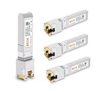 Ricetrasmettitore di 4Pack 10GBase-T SFP+, modulo di rame di SFP+ RJ45 per Cisco SFP-10G-T-S, Ubiquiti UF-RJ45-10G, Netgear, D-Link, Supermicro, TP-Link, fino a 30m