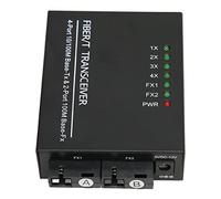 Ricetrasmettitore in Fibra, Ricetrasmettitore Ottico a Porta RJ45 dal Design Modulare Compatto (Spina UE)