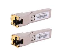 Ricetrasmettitore modulare Ethernet da 1000BASE-T Gigabit SFP a RJ45 in rame per Cisco, Meraki, Ubiquiti, D/TP Link, Supermicro, Netgear, Broadcom, 1.25G SFP-T CAT5E/CAT6 fino a 100 m Mikrotik S-RJ01