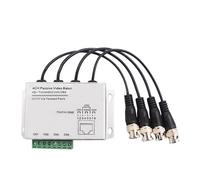 Ricetrasmettitore passivo del balun di 4 Manica video, BNC al convertitore del cavo di Cat5/5E/6 RJ45 UTP