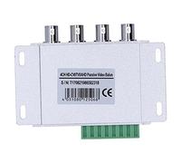 Ricetrasmettitore Passivo Video Balun 4CH Ad Alta Definizione per Videosorveglianza, Convertitore di Segnale 720P 1080P, Metallo, 1 unità