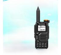 Ricetrasmettitore portatile a due vie, walkie talkie UHF VHF a lungo raggio a doppia banda con ricevitore meteo NOAA e copia di frequenza wireless,