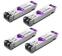 Ricetrasmettitore SFP 1000BASE-SX, modulo in fibra multimodale da 1,25 G SFP a LC compatibile con Cisco GLC-SX-MMD, Ubiquiti UniFi UF-MM-1G, Mikrotik, Meraki, Netgear AGM731F, D-Link e altri