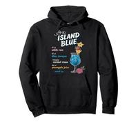 Ricetta Cocktail Blu dell'isola Bevanda al Curacao al Rum Bianco Felpa con Cappuccio