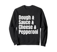 Ricetta Divertente della Lista degli ingredienti della Pizza ai peperoni Felpa