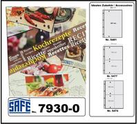 Ricette di Cucina Backrezepte colleziona album Küchenrezepte A4 Format Leer Safe