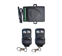 RICEVENTE 2 CANALI CON CUSTODIA + 2 TELECOMANDI 433 MHZ CANCELLI SERRANDE LUCI