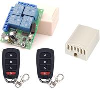 RICEVENTE 4 CH CANALI 220 V VOLT + 2 TELECOMANDI 433 MHZ CANCELLI SERRANDE LUCI