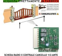 Ricevente Radio Centrale Cancello Automatico 1/2 Ante Batt. PM-8000 CTR17 SS-PM8
