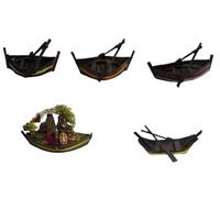 ricevi 1 barca 15x6 alta 4 cm PER PASTORI 12 o 13 cm per fiume lago pescatore PRESEPE S. GREGORIO armeno