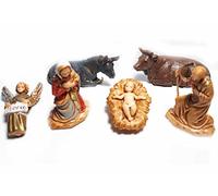 ricevi 6 pastori in PLASTICA LANDI alti 3,5 cm nativita angelo bue asino maria giuseppe gesu' PER PRESEPE S. GREGORIO ARMENO ricevi un portachiavi omaggio shepherds crib
