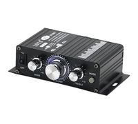 Ricevitore amplificatore audio, Amplificatore audio Bluetooth Uscita 2.0 canali HIFI Mini Amp Bassi alti Regolabile 30W + 30W Supporto for auto/computer/TV Nero 12V2A Facile da usare