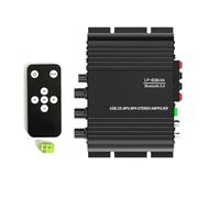 Ricevitore amplificatore audio, Amplificatore di potenza for auto 38W X 2R/L Stereo + 50W Amplificatore subwoofer Hi-Fi Integrato Mini altoparlante Amp Ricevitore 12V Facile da usare