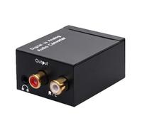 Ricevitore amplificatore audio, Fibra ottica coassiale Rca 3,5 mm convertitore audio digitale-analogico amplificatore decodificatore segnale ad adattatore stereo analogico R/l Toslink Facile da usare