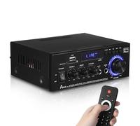 Ricevitore amplificatore audio, Woopker Amplificatore audio HiFi AK45 Pro Amplificatori MP3 digitali Bluetooth Uscita massima 820 W FM Bass Speaker Supporta ingresso 90-240 V Facile da usare