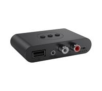 Ricevitore automobilistico, ricevitore in streaming musicale, adattatore audio del veicolo, streaming ad alta fedeltà, controllo multifunzione, nero, per viaggi in famiglia vacanze in famiglia