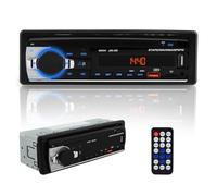 Ricevitore autoradio Bluetooth, singolo DIN, sistema vivavoce e controllo app, sistema stereo per autoradio supporta AM FM Dual USB SD AUX, non un lettore CD (come mostrato)