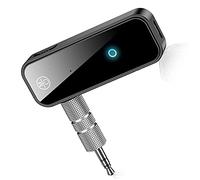 Ricevitore Bluetooth 5.0 Adattatore AUX Compatto per Streaming Musicale e Chiamate in Vivavoce a Casa o in Auto 2 in 1 Nero 1 unità