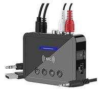 Ricevitore Bluetooth 5.0 Trasmettitore FM Stereo AUX 3.5mm Wireless NFC Adattatore Audio Bluetooth per TV PC Cuffia