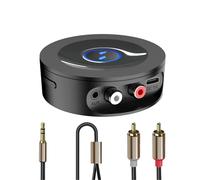 Ricevitore Bluetooth 5.2 HiFi, Adattatore Bluetooth AUX per Stereo Casa, Altoparlante, Amplificatore HiFi, con Jack 3,5mm / RCA, Lunga Portata, Audio HD e Bassa Latenza