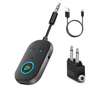 Ricevitore Bluetooth 5.3, adattatore 2 in 1, Blue-Tooth Trasmettitore Jack Blue-Tooth Splitter per 2 cuffie come Airpods, Bluetoo th adattatore jack 3,5 per cuffie, auto, sistema audio, TV