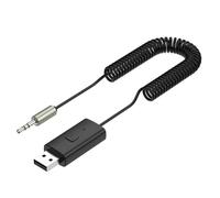 Ricevitore Bluetooth per auto 5.1Stereo USB Dongle Per Chiamata Audio Vivavoce Adattatore Musica Y7Z2 AUX Mic Jack 3.5mm