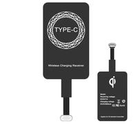 Ricevitore caricabatterie wireless per tipo C - Chip adattatore sottile ad alta velocità | Ricevitore di ricarica wireless sottile per telefoni e dispositivi | Pad di ricarica efficiente e leggero