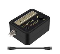 Ricevitore del misuratore di segnale di allineamento del cercatore satellitare for TV satellitare LNB Amplificatore di segnale digitale diretto Sat Finder Facile da localizzare(Added Black cable)
