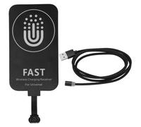 Ricevitore di ricarica wireless certificato Qi, adattatore di ricarica rapida ad alta corrente compatibile con telefoni Android Samsung, Google