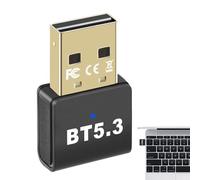 Ricevitore Dongle trasmettitore USB, adattatore 5.3 per PC,Ricevitore wireless e trasmettitore per PC - Plug and Play, adattatore USB supporta la trasmissione audio ad alta definizione
