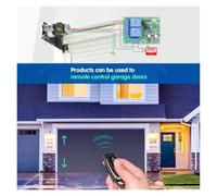 Ricevitore e trasmettitore relè CA universale wireless da 433 MHz for controllo universale di porte e cancelli da garage(1RC 5B)