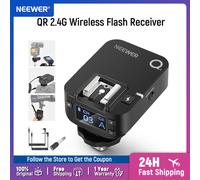 Ricevitore flash wireless NEEWER QR 2.4G per trigger NEEWER QPRO-C, QPRO-N, QPRO-S, contatto singolo con porta di sincronizzazione da 2,5 mm, scarpe calde