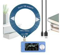 Ricevitore FM Stereo | Ricevitore AM FM | Batteria 800mA Display HD LSB USB AM IPS 4.8cm Lettore con Antenna per Karaoke Studio Registrazione Casa Viaggi Camion Esterno