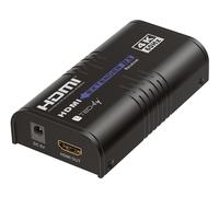 Techly 621154 Ricevitore Aggiuntivo per Extender HDMI Over IP 4K@60Hz su Cavo Cat.6 Fino a 120m Nero