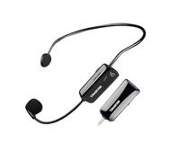 Ricevitore microfono UHF Microfono auricolare per altoparlante Amplificatore vocale Microfono wireless HM-200W Microfono senza fili con schermo di visualizzazione Auricolare UHF ricaricabile Microfono