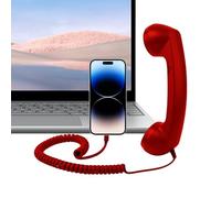 Ricevitore per Cellulare | Type-C Retrò Comodo Con Microfono | Adattatore Da Cellulare A Telefono Fisso | Per Uffici Viaggi Cucina Comodino Bagno Soggiorno Scuola Ospedale